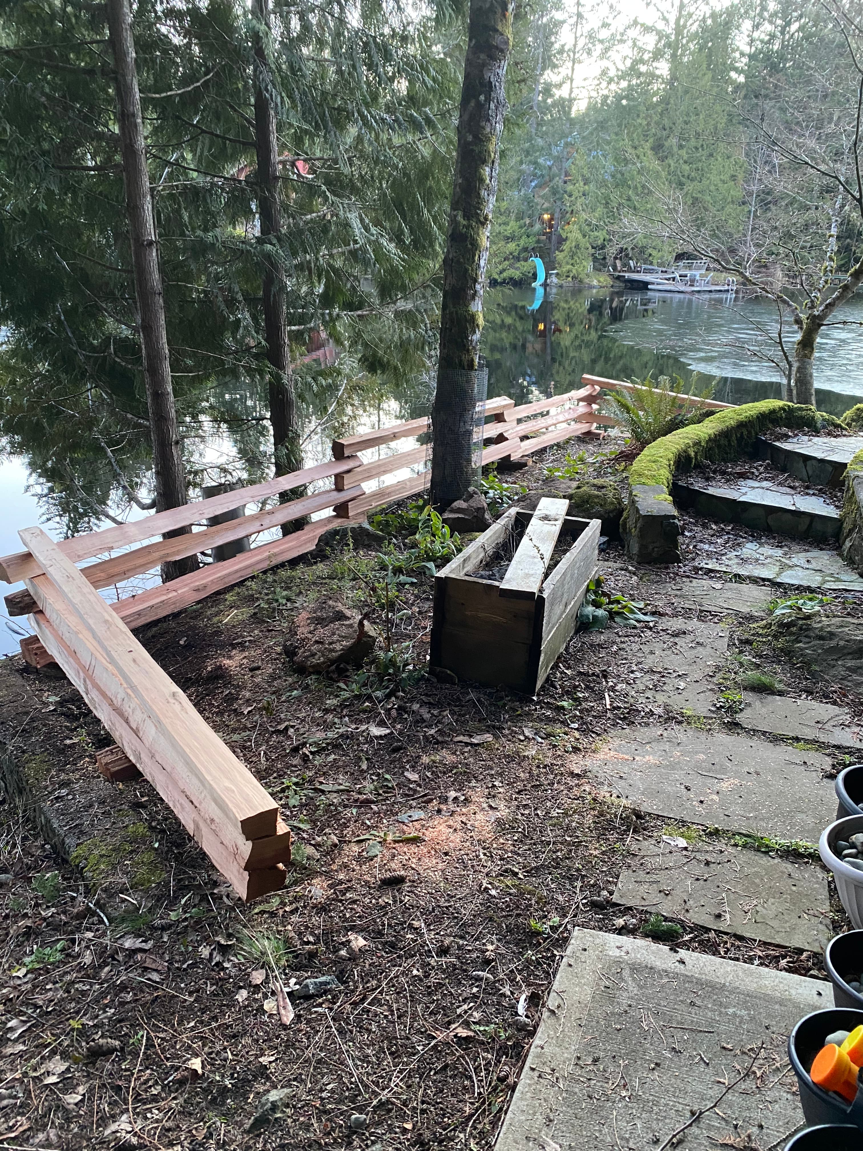 Three-Rail Cedar Fence